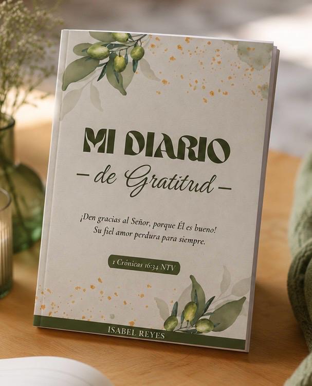 Portada oficial de Mi Diario de Gratitud, de Isabel Reyes