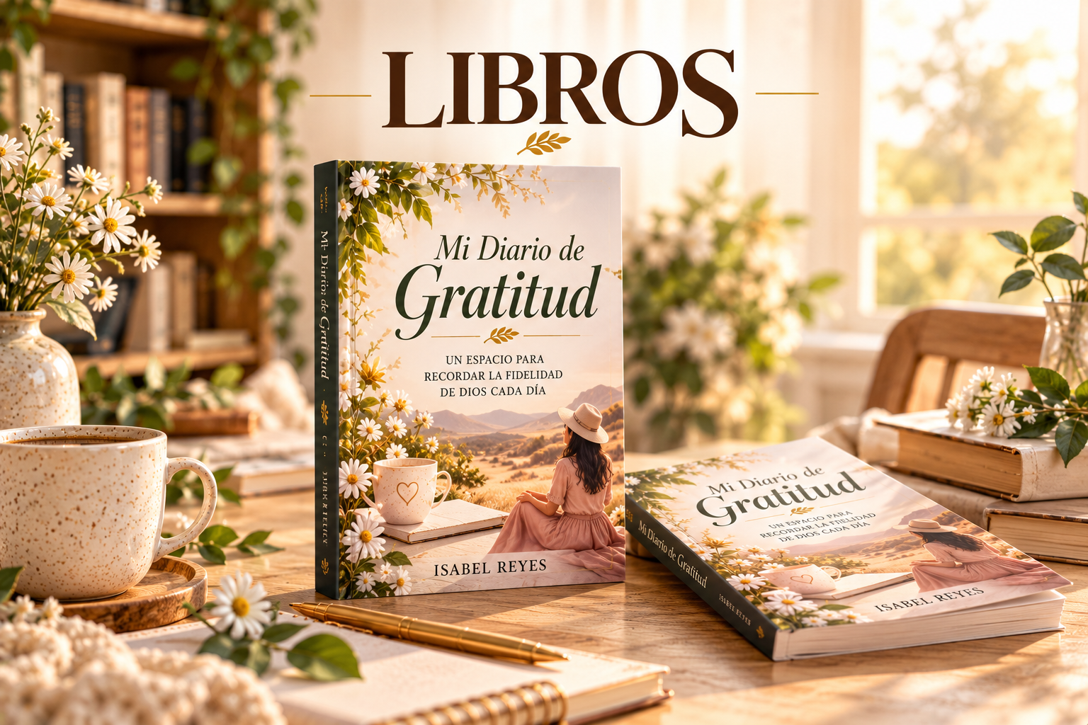 Portada de la colección Libros con ejemplares de Mi Diario de Gratitud.