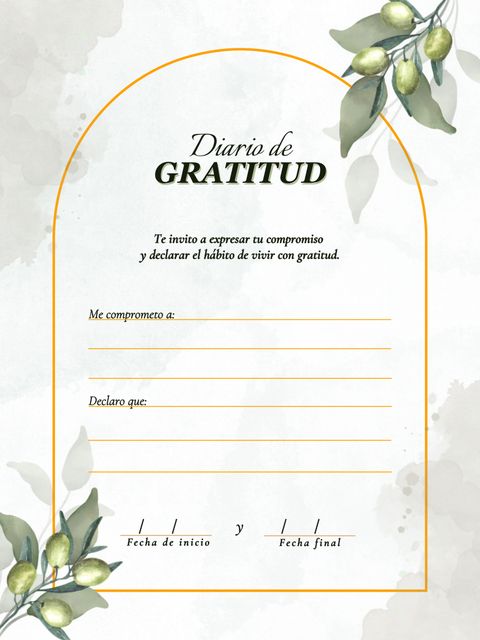 Página 18 del interior de Mi Diario de Gratitud