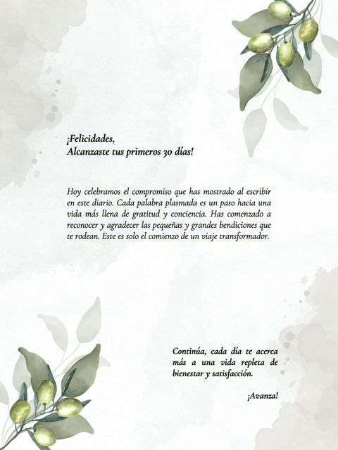 Página 50 del interior de Mi Diario de Gratitud